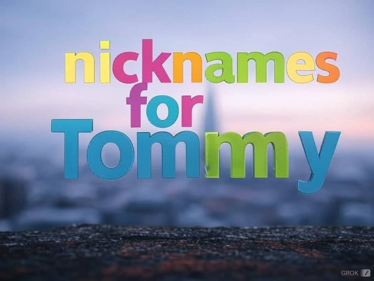 Nicknames for Tommy