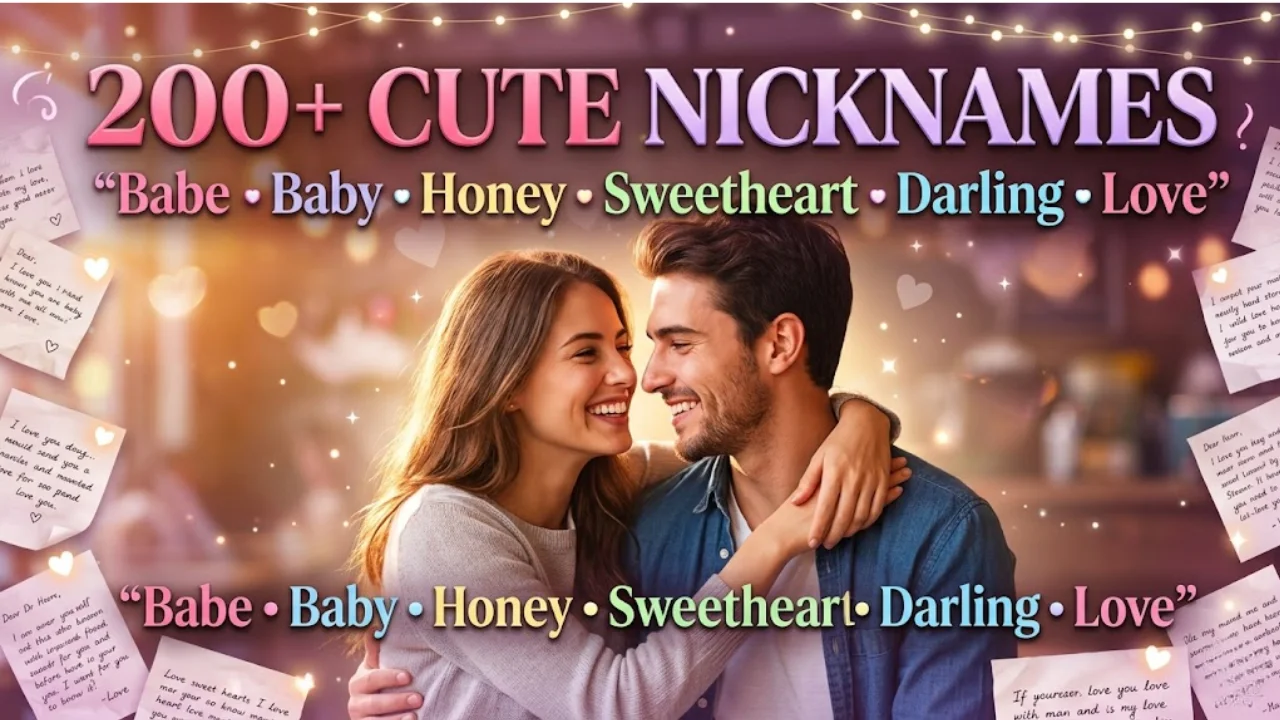 200+ Cute Nicknames for Your Boyfriend Sweet, Romantic & Adorable Names He'll Love
