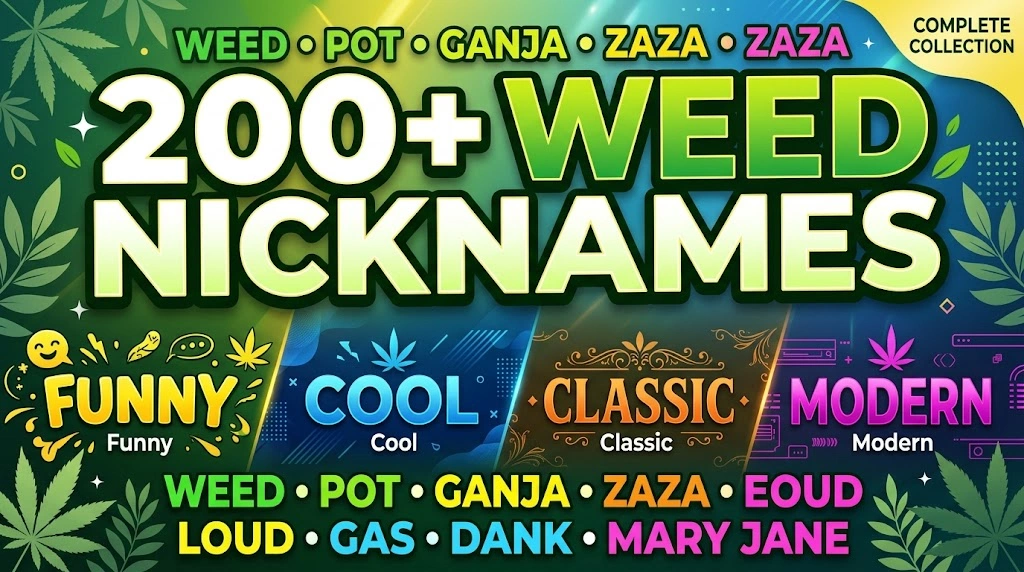 200+ Nicknames for Weed Funny, Cool, Creative & Popular Cannabis Names