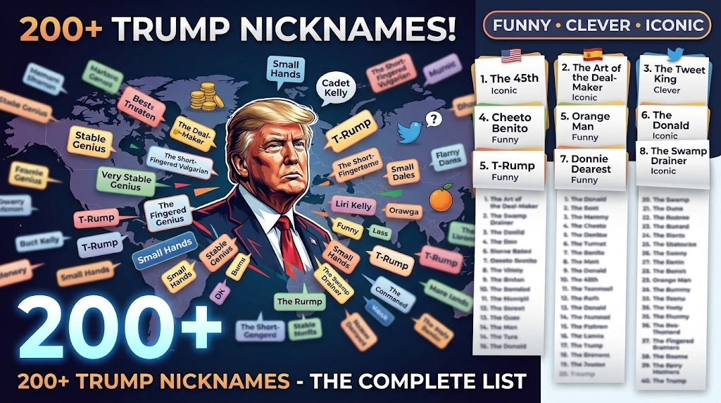 200+ Trump Nicknames Funny, Clever & Iconic Names for Donald Trump