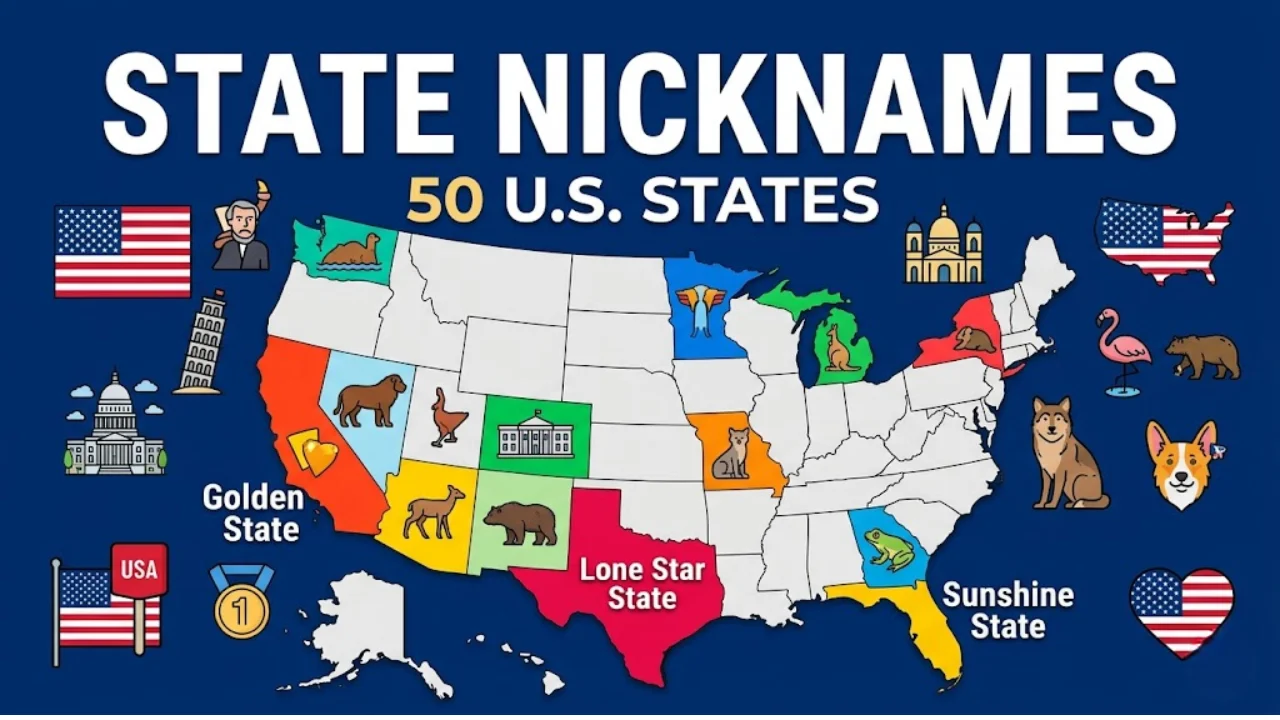 50 State Nicknames List The Complete USA Guide (Updated)