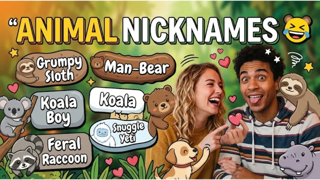 Animal-Inspired Funny Nicknames for Boyfriend