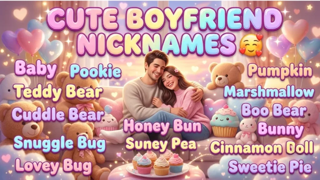 Cute Nicknames for Boyfriend