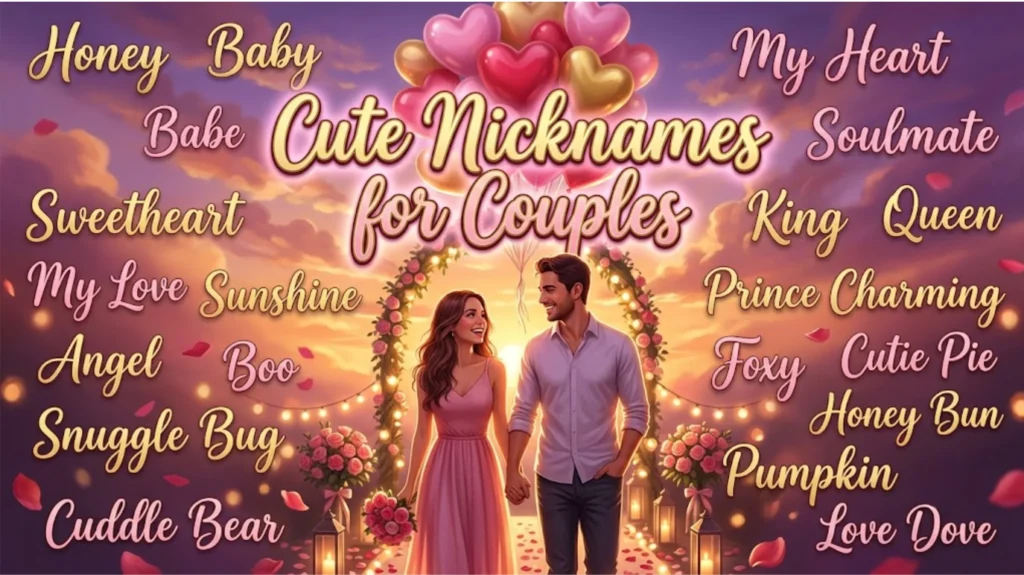 Cute Nicknames for Couples (Boyfriend & Girlfriend)