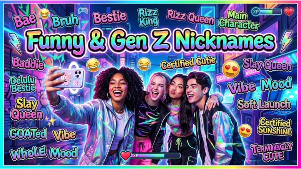 Funny, Unique & Gen Z Nicknames for Everyone