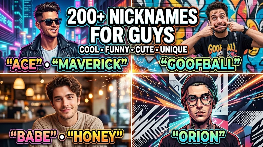 Nicknames for Guys