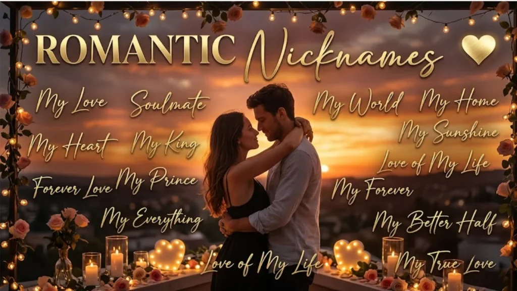 Romantic Nicknames for Boyfriend
