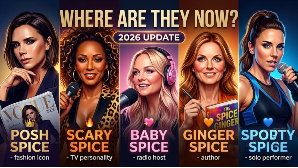 Spice Girls Now: Then vs. Today
