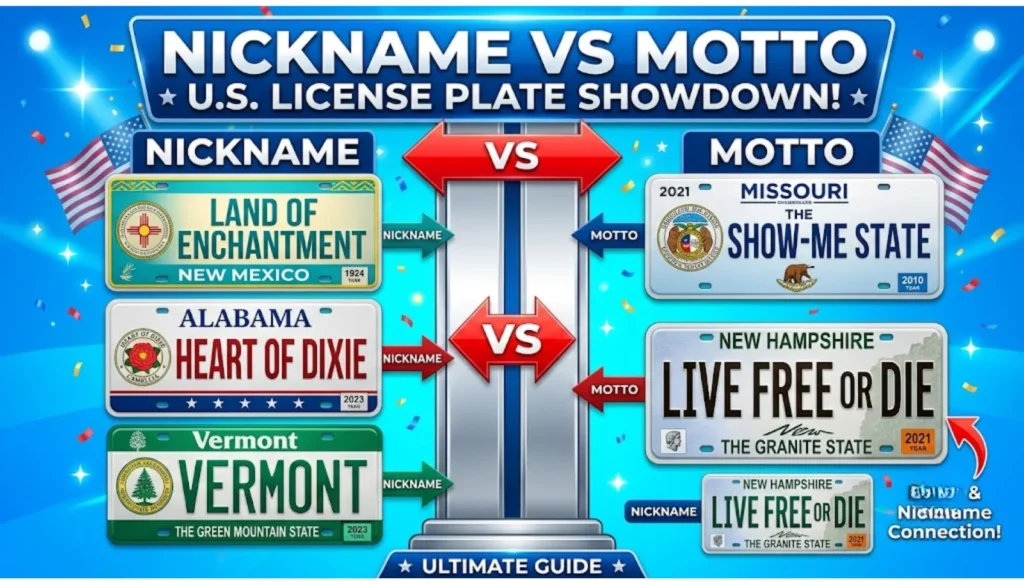 State Nicknames, Mottos and License Plates
