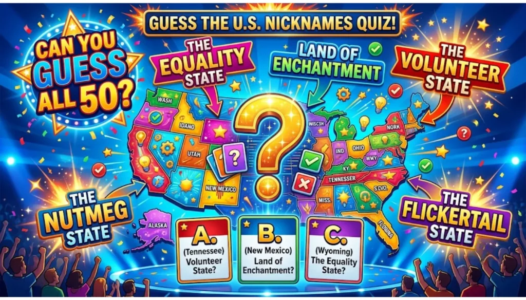 Test Your Knowledge: State Nicknames Quiz