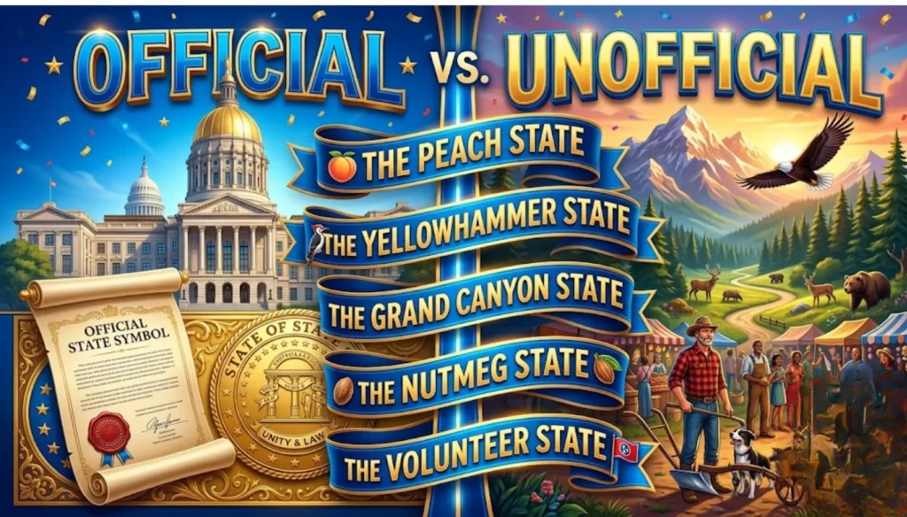 What Do State Nicknames Mean? Official vs. Unofficial