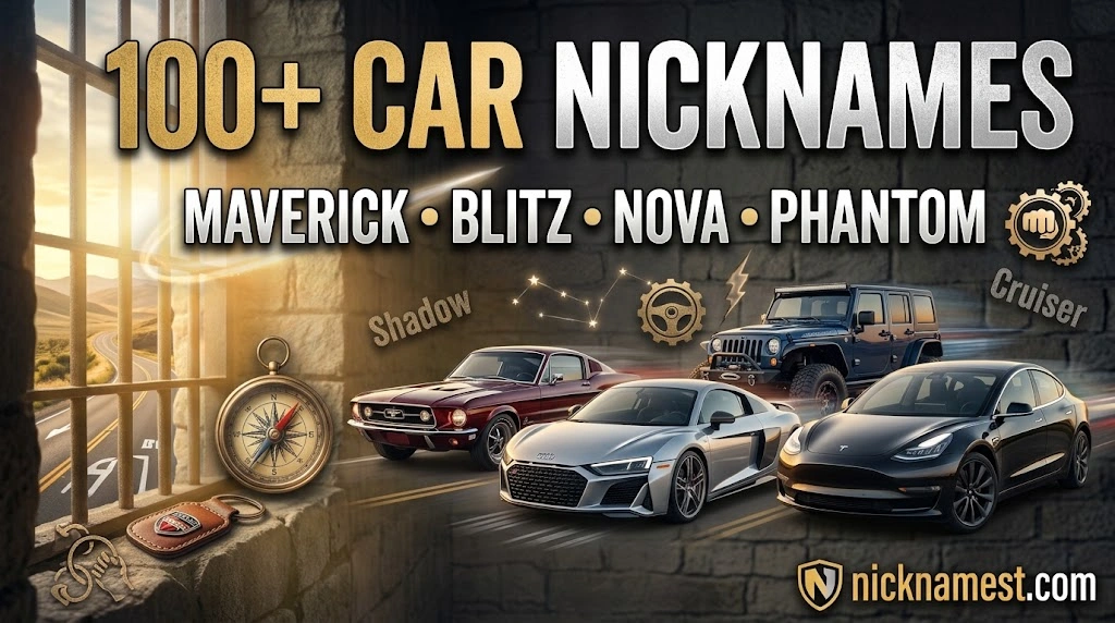 100+ Best Car Nicknames Cool, Funny & Creative Names for Every Ride
