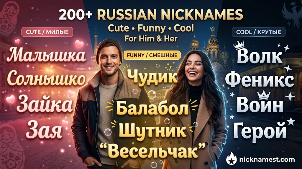 Cool & Unique Russian Nicknames